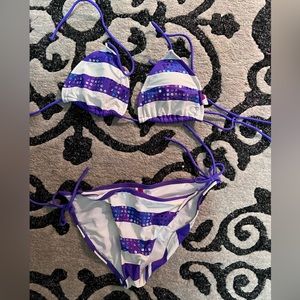 OP Swimsuit Top Size Medium and Bottoms Size Large